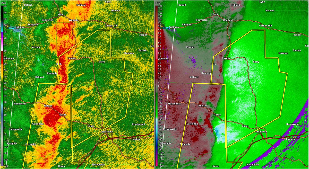 ⚠ A Severe Thunderstorm Warning has been issued for NW Tuscaloosa and Fayette Counties until 10pm. The storm is located on a line from Fayette to Gordo, moving east toward. Damaging winds of 60 mph are possible. Seek shelter!