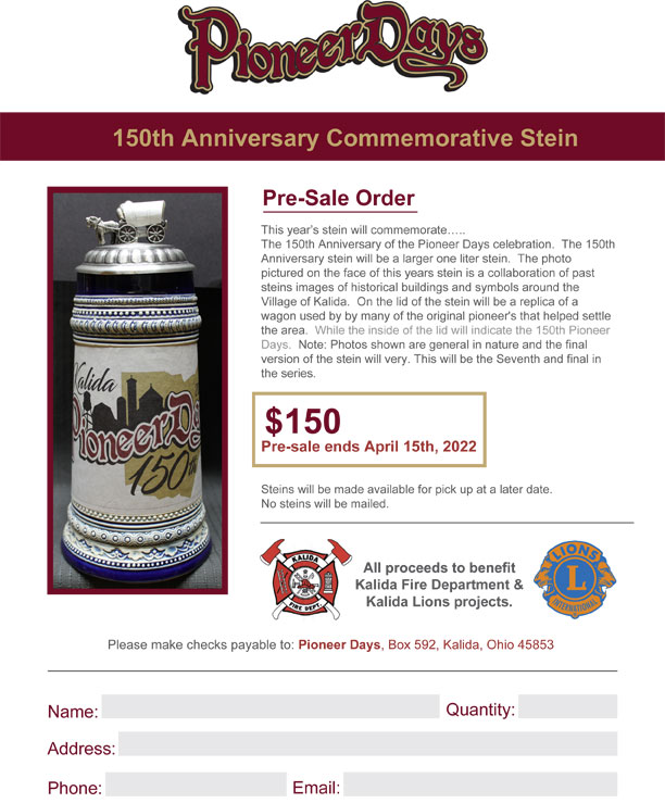PioneerDaysOH's tweet photo. We're currently doing a pre-sale for the commemorative stein for the 150th Pioneer Days.  Pre-sale ends April 15th, 2022. https://t.co/EEUcoVbNRj