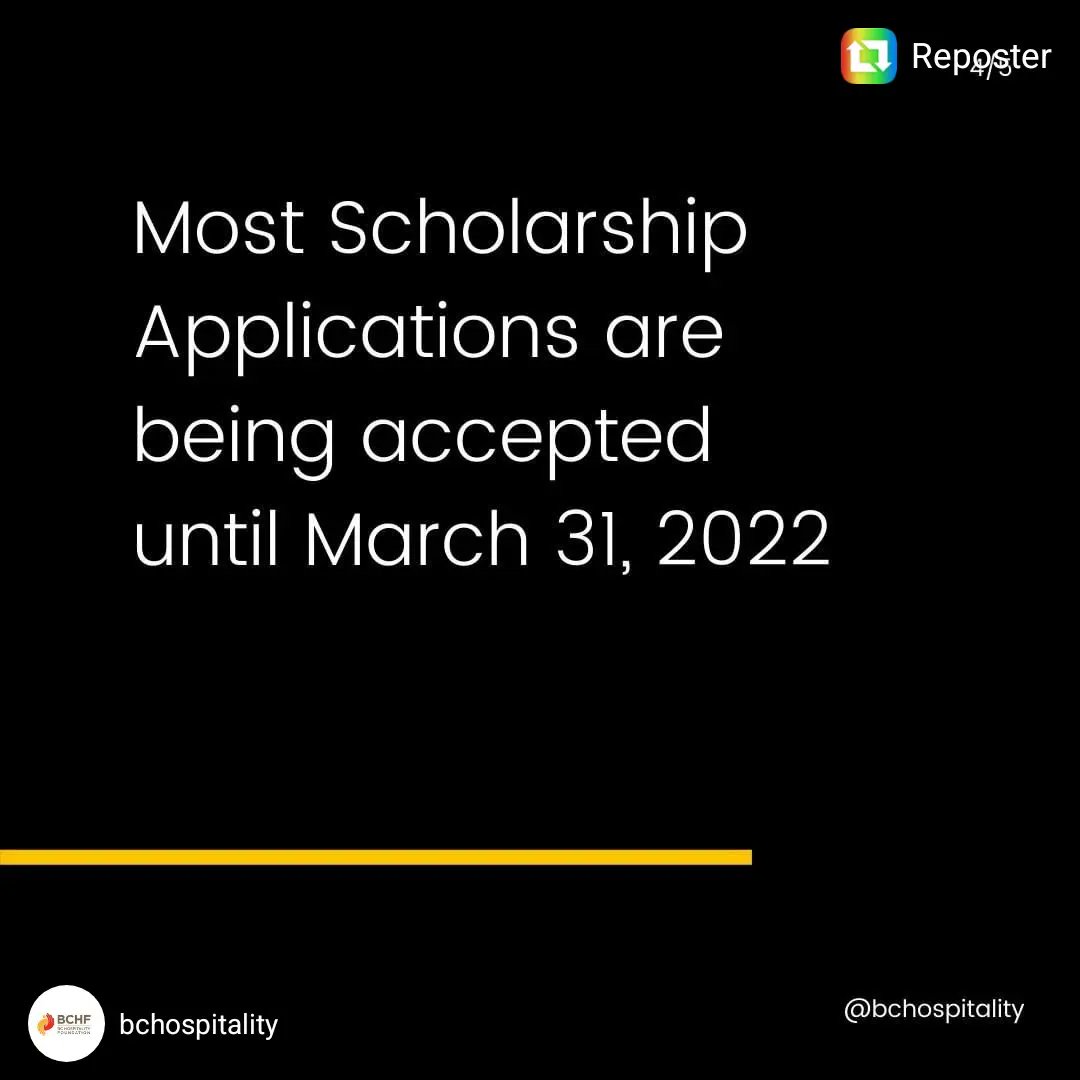Deadline for <a href="/BCHospitality/">BCHF</a> Culinary Scholarships is tomorrow. 

Apply Now by heading to chefstablesociety.com

#CTSBelong #bcchefs #yvrchefs #bchf #culinaryeducation