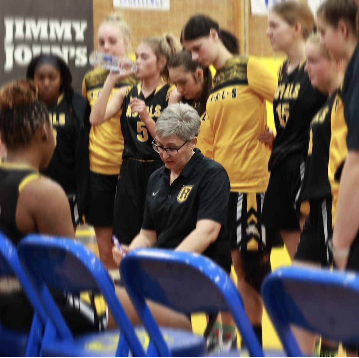 Congratulations to our very own Coach Carolyn DeHoff for being named UHSAA Gold Star Coach Honoree! 🦁🏀 #rhs #royhigh #girlsbasketball #goldstar #coach #basketball #basketballcoach