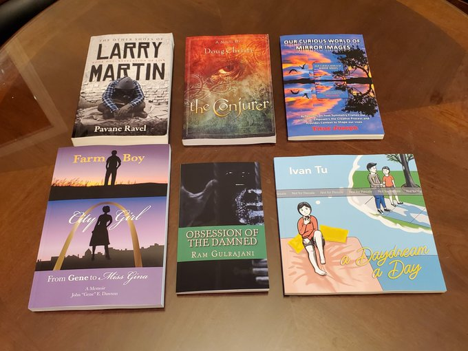 Authors Who Gifted me their Book @pavane_ravel @DougChristi1 @iamtjoseph <a href="/TamBonni/">TamaraDB ☮️ 🐈 ☘️ 🌊</a> <a href="/Author_man_ram/">Ram P Gulrajani</a> <a href="/IvanDaydreams/">Ivan Tu</a>  bcuz I promote them here  # 2  Please Follow All  Click pic see Big