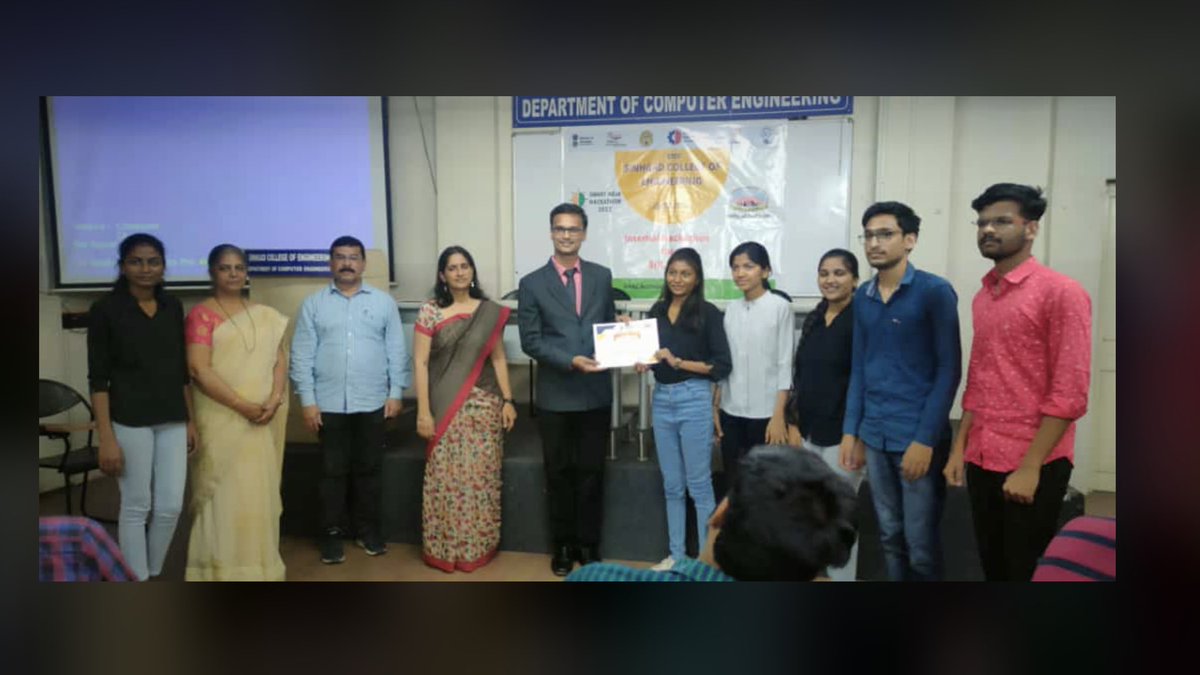 BholaneShashank's tweet photo. Internal Hackathon for Smart India Hackathon 2022 conducted successfully at Sinhgad College of Engineering Pune. 
#i4c #SIH2022 #smartindiahackathon2022
@https://mic.gov.in/index.html https://t.co/uqNIf5T7Cb
