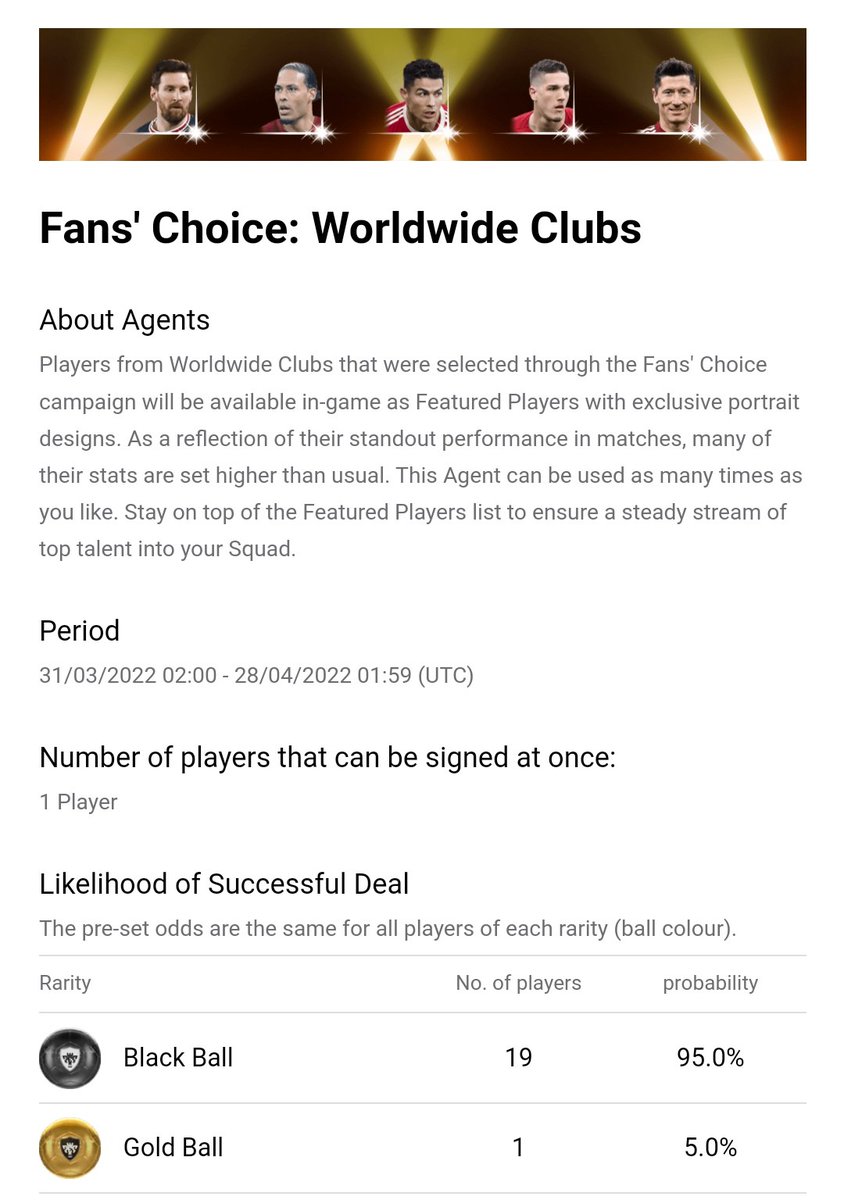 PESLEGEND_YT's tweet photo. FANS CHOICE WORLDWIDE💥💥💥
PLEASE LIKE♥️ &amp; RT🔃 https://t.co/tC7HFCVxT0