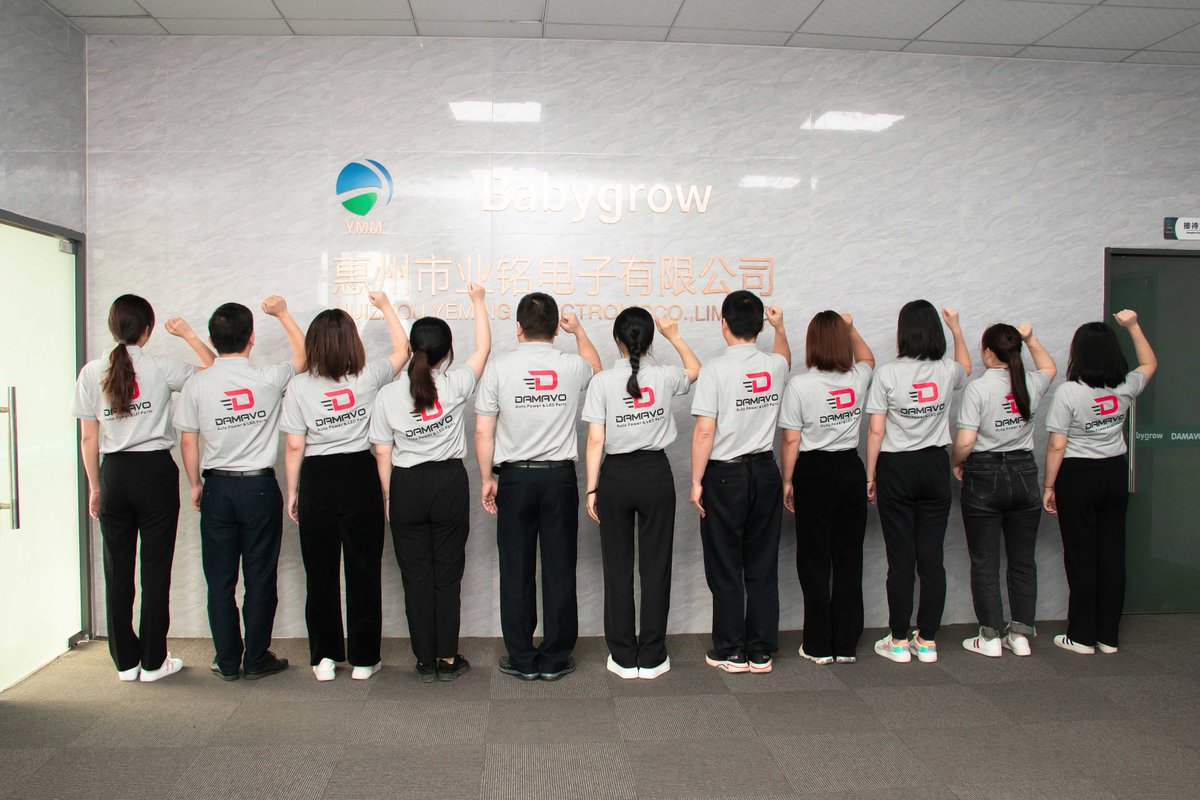 Yeming_Nine's tweet image. Wearing the new work-clothes to celebrate YEMING's brand "DAMAVO" with a double sales value in 2021 fervently, thanks a lot for all the support from our customers and suppliers, appearciating all the effort from our teammates~ Fighting in 2022🎉🎉🎉✊✊✊