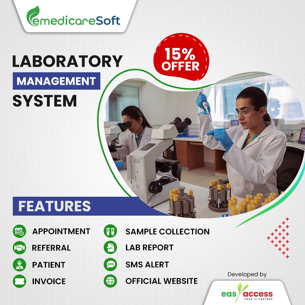 easyaccessnp's tweet image. Grow your business with #1 Laboratory Management System in Nepal.
No worries about price and system support. Do call us to grab a 15 % discount. 

For enquiry : 01 4117948 / 9818863635

#EasyAccess #laboratorySoftware #emedicareSoft #staysafe