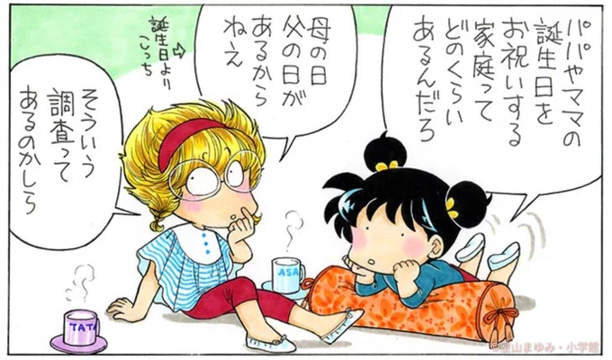 みんな、きのうはパパのお誕生日をお祝いしてくれて、ありがとう! 