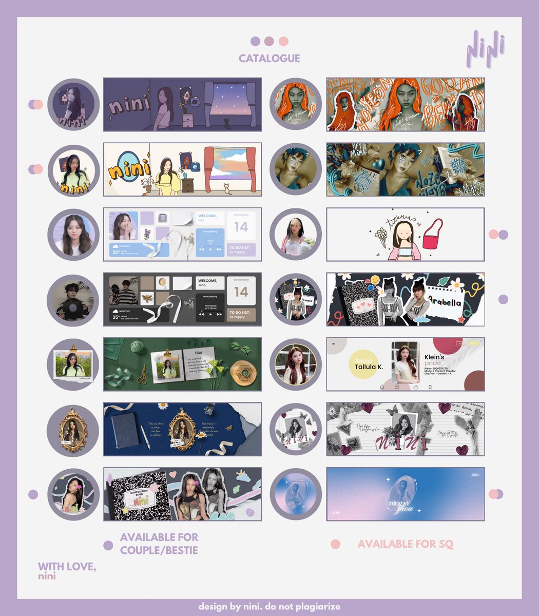 dentumann's tweet image. Jajan profneeds di @dwiskon yuk, ada layout, pinned png, dan cover moment. pengerjaan bisa cepat, result dan testi banyak! bisa req couple/sq!

#zonaba #zonauang ᅠᅠ