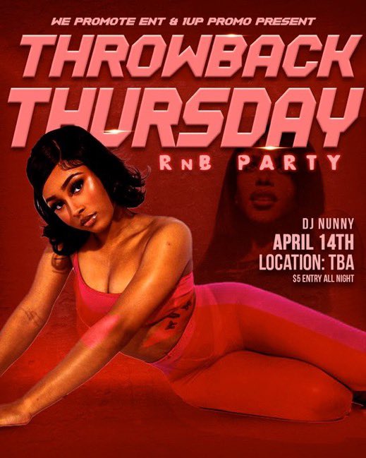 BWFBlacc's tweet photo. #ETXSPRINGFEST 

@WePromoteENT  x  @1UPPromo 

4.13.22 - Hump Night (50 Grand)

4.14.22 - #ThrowBackThursday R&amp;B Vibes (Location TBA)

4.15.22 - #DrunkNTingz (50 Grand)

4.16.22 - Day Party (Lincoln Park Tyler, Tx) + Finale #ETXUnited (Club Exotic)

#ETXSpringfest2k22 🎬☀️ https://t.co/QJ8EMCbbB2