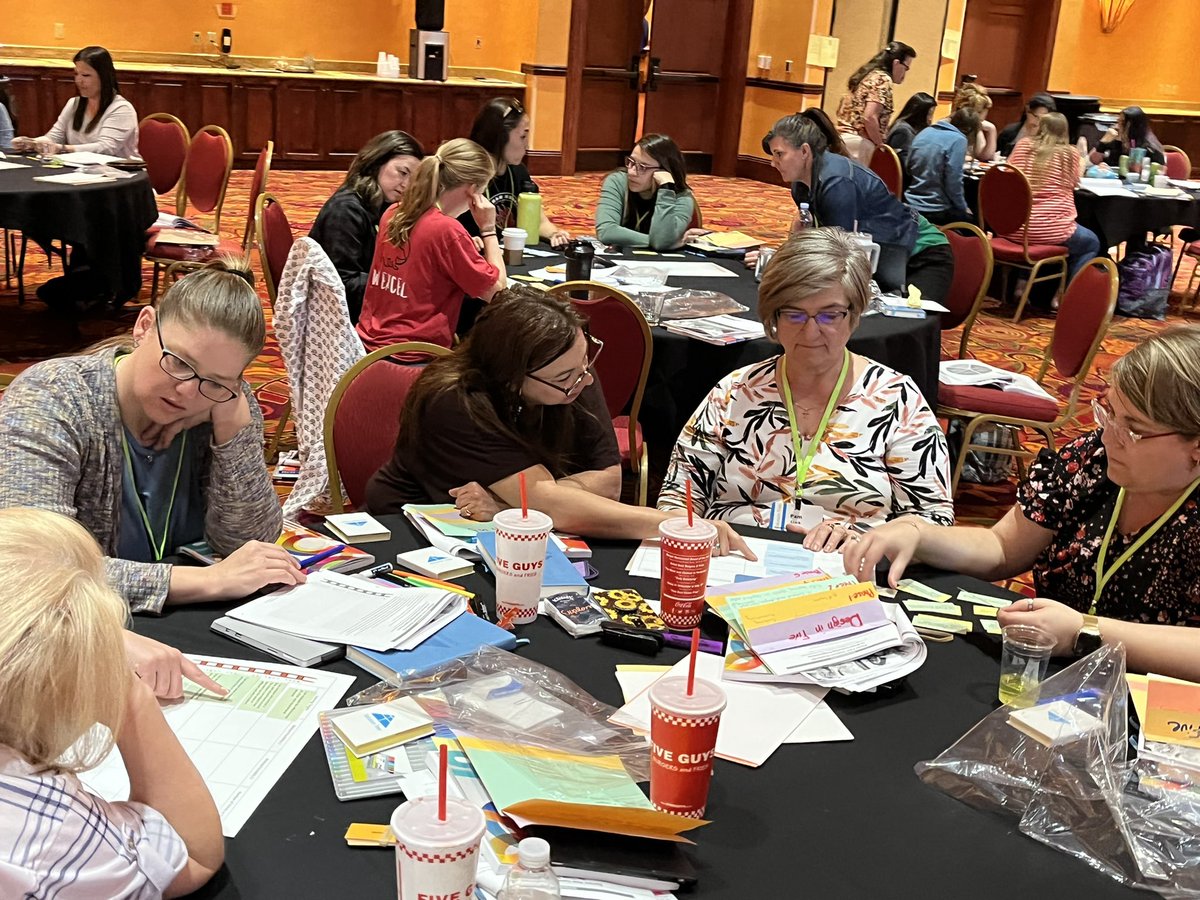 NicoleDimich's tweet photo. So grateful to be back in person facilitating Engaging Assessment Design with amazing educators! #DesigninFive #ATAssessment @SolutionTree @ThriveEd1 https://t.co/TCIOW83Bi6