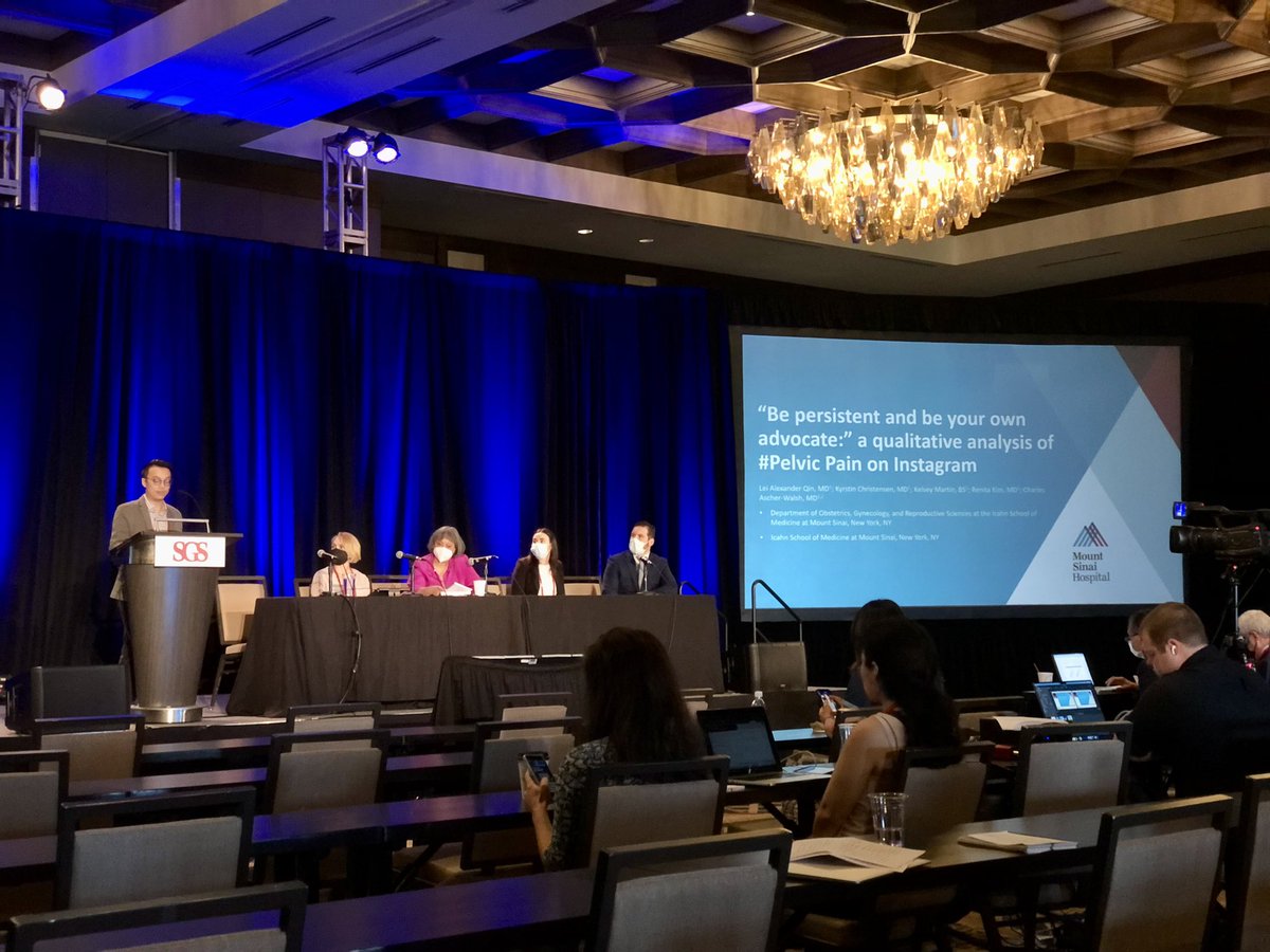 ChrisHongMD's tweet photo. As a med student and now as an aspiring urogyn, @qinpanzee continues to advocate for patients with pelvic floor disorders through his research on social media use. Such a timely and thoughtful presentation at #SGS2022! https://t.co/pUzRgrngEB