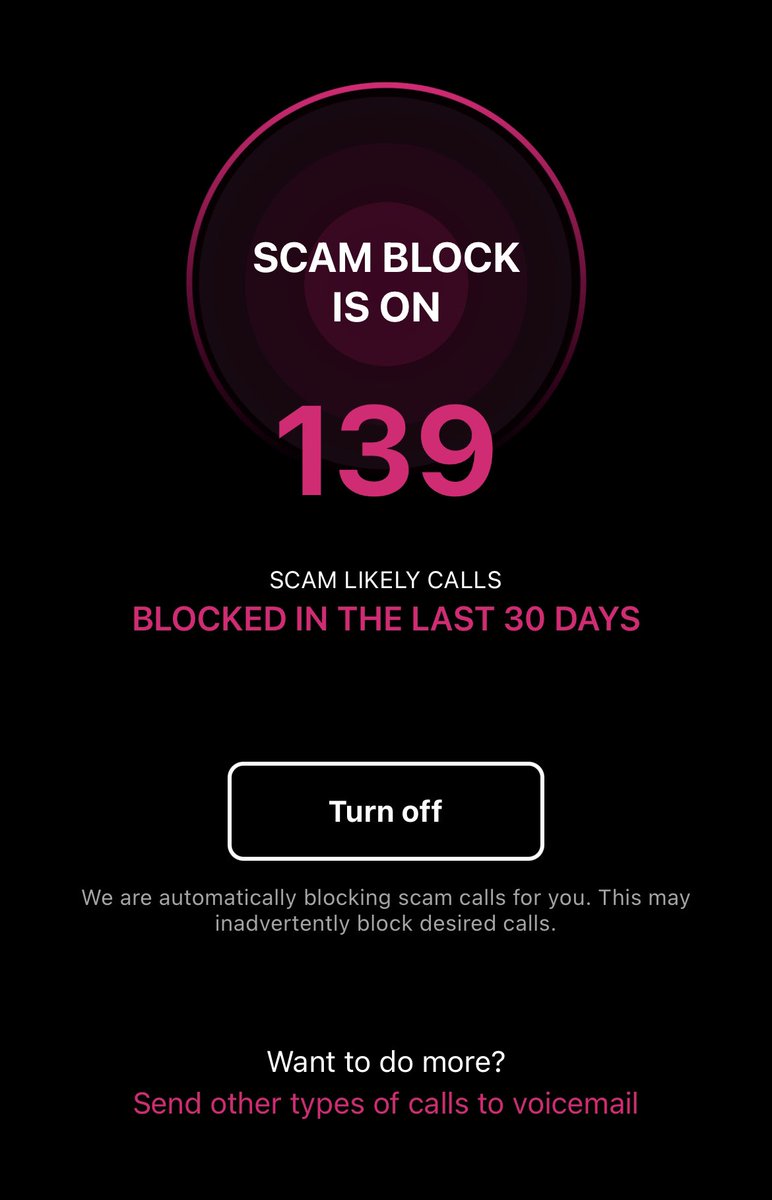 kylin_gable's tweet photo. Check out this awesome feature offered at @TMobile by #ScamShield!
Guess who didn’t have to hear about extending my car’s warranty 139 times? @FirstOrionTD https://t.co/g0l68QPEpD