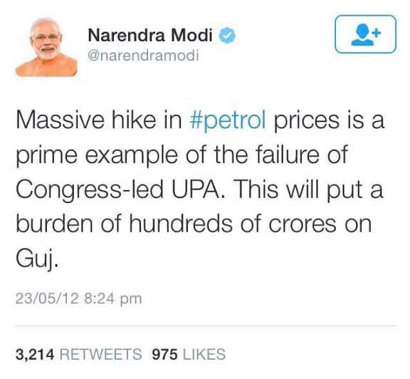 KTRBRS's tweet photo. Reiterating some of your previous statements Modi Ji 👇

❇️ “Failure of Union Govt”
❇��� “Burden on States”
❇️ “Petrol &amp; Diesel prices will come down”
❇️ “Arrogance of Power”
❇️ “Unsympathetic to needs of Poor” https://t.co/Yuj4T6jRO1