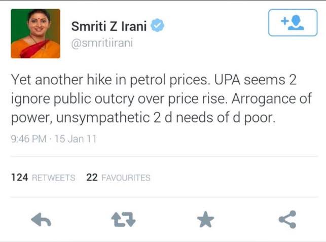 KTRBRS's tweet photo. Reiterating some of your previous statements Modi Ji 👇

❇️ “Failure of Union Govt”
❇��� “Burden on States”
❇️ “Petrol &amp; Diesel prices will come down”
❇️ “Arrogance of Power”
❇️ “Unsympathetic to needs of Poor” https://t.co/Yuj4T6jRO1