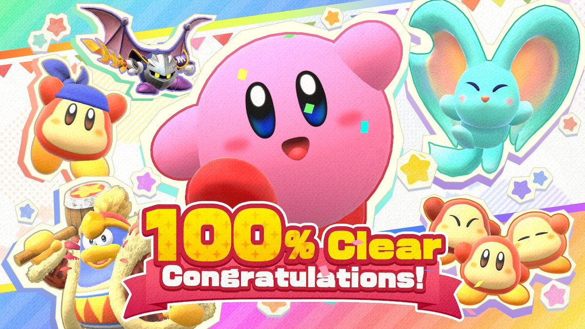 GoatyGames's tweet photo. Well I've joined the club. It was a journey. Kirby and the Forgotten Land has been completed. Platinum if you will like other games I have finished the last couple of weeks. Very satisfying seeing the screen. On to the next. #KirbyandtheForgottenLand #NintendoSwitch #OneHundo https://t.co/Tw0TxbCAZ1