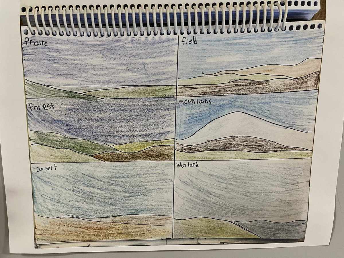 Textile terrains: weaving Alberta landscapes. Ss dyed wool using materials from the Earth before weaving their landscapes depicting grasslands, wetlands, forests, prairies, and mountains. <a href="/RosemontCBE/">Rosemont School</a> #iteachfourth #iteachfifth