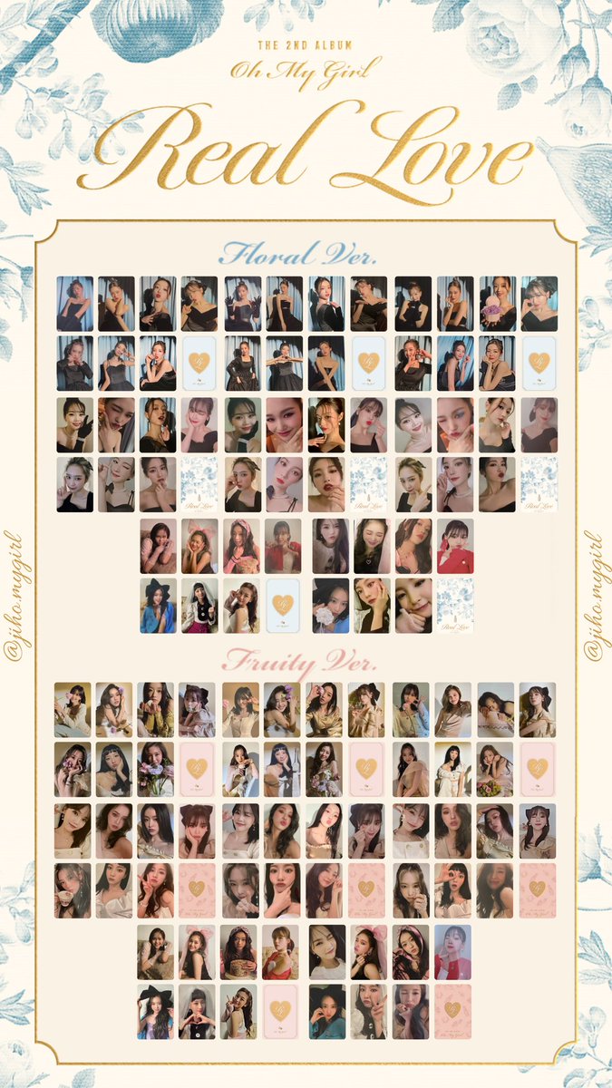 Oh My Girl Real Love Photocard Template finished! Other inclusions