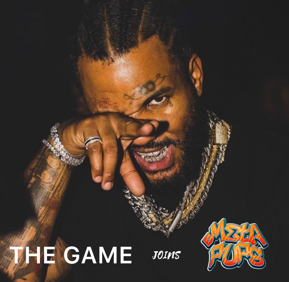 We’re honored to welcome the Hip Hop icon <a href="/thegame/">The Game</a> to our #MetaPupsClub family. The Game is an exclusive supporter of our club and we’re delighted to have him join the most exclusive party in the #Metaverse. 

discord.gg/metapupsclub

#NFT Drop: April 1st, 4PM UTC

#nfts #lfg