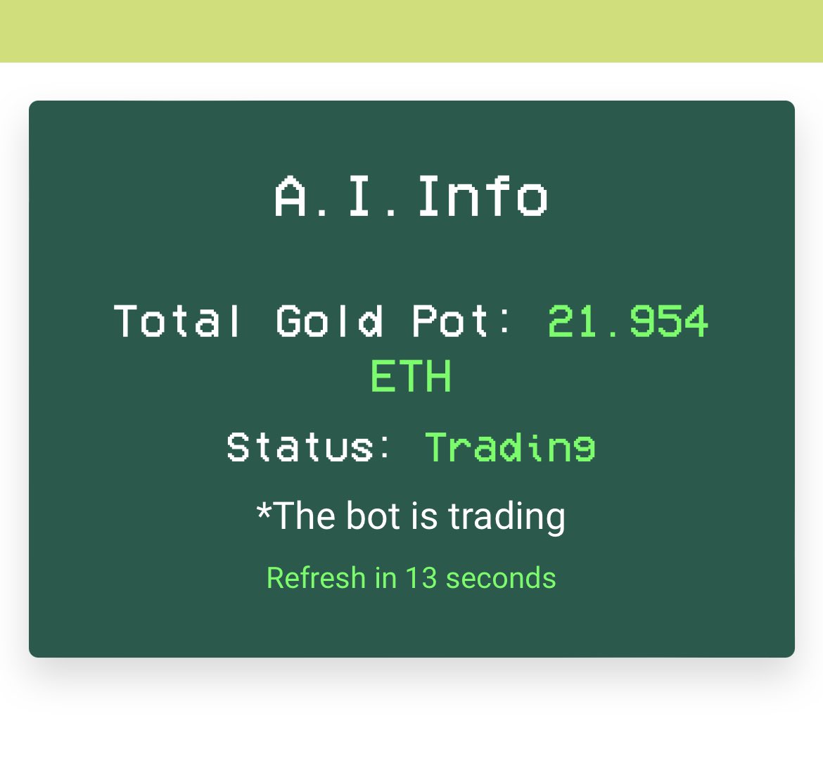 We are live everyone! The A.I. is working! This is the beginning of our operations, results will start to come in!
 
Let LEPS work for you!

Check: leps.io

🍀