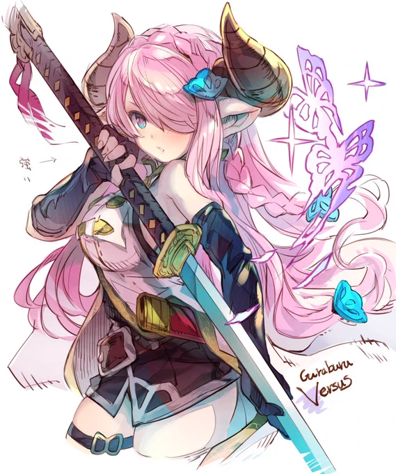 蝶の姉ちゃん(過去絵)🌸お迎えしたい浴衣祈願🙏🙏
#グラブル 