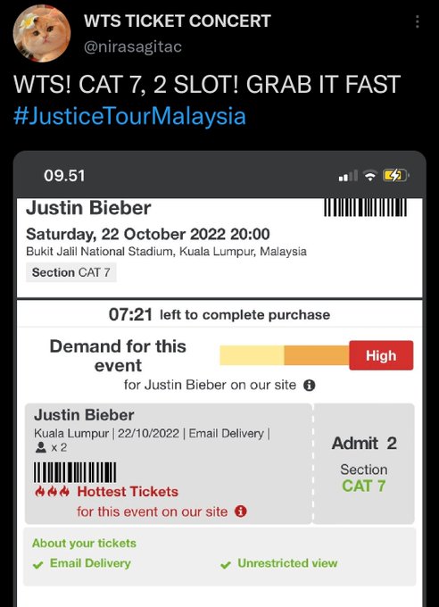 Justin bieber concert malaysia ticket