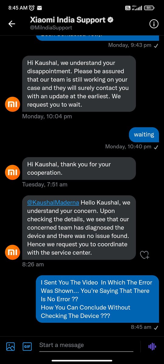 KaushalMaderna's tweet photo. Look at This Guys ! This Is @XiaomiIndia  How They Treat To Their Customer. I Went To Service Centre To Show Speaker Problem Of My Mi 11X . They Didn't Checked And Cleared Speaker with Brush. I told To Xiaomi.. They Responded Like This.
#Redmi 
#XiaomiServiceCenter #XiaomiFraud https://t.co/ccgq9zvmaG