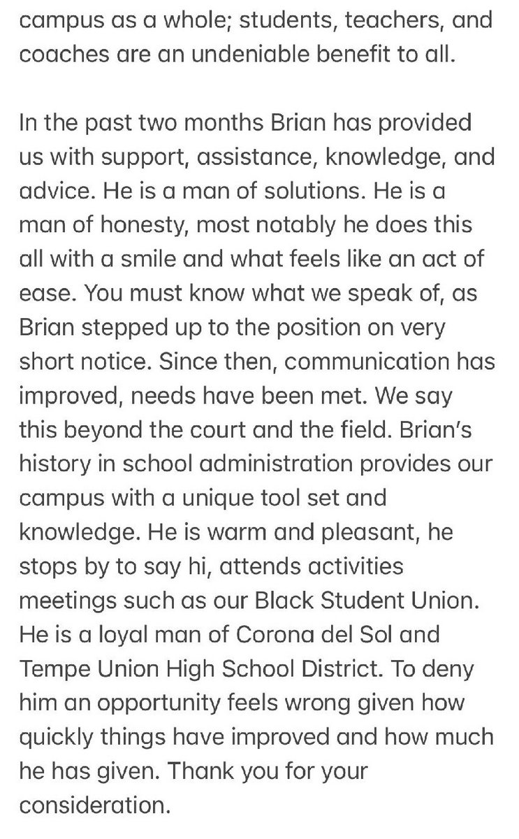We have an amazing Athletic Director
in Brian Fleming. He is committed to
the success of our students and
athletes. We are so grateful he
stepped up to lead our Athletic
Program with passion, dedication, and an unwavering commitment to
student-athlete success. He is the ONE!
