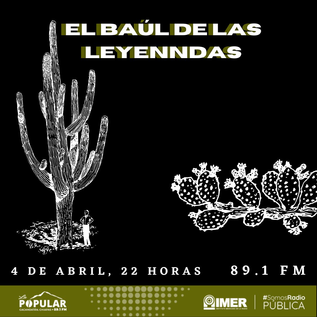 No te pierdas la emisión de #ElBaúldelasLeyendas, esta noche podrás escuchar "El hueso de María Luz" 
Sintoniza a partir de las 22 horas en el 89.1 FM #SomosRadioPública #IMER