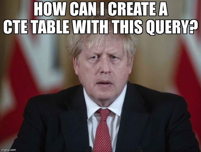 overflow_meme's tweet image. How can I create a CTE Table with this Query? stackoverflow.com/questions/7168… #dbeaver #mariadb #commontableexpression #sql