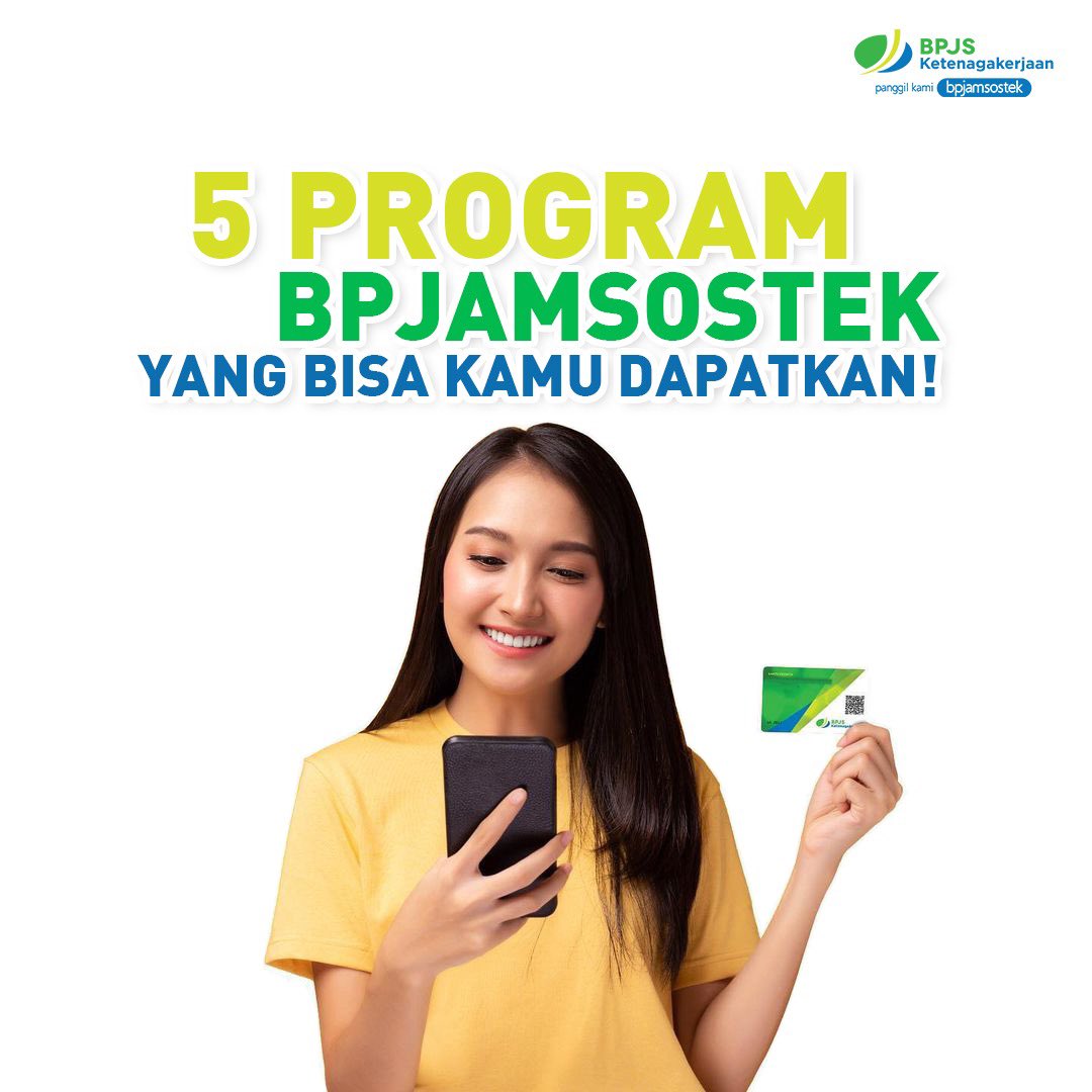 Untuk kamu peserta penerima upah, kini ada 5 program manfaat yang bisa kamu dapatkan di BPJS ketenagakerjaan, berikut manfaatnya:
1. Jaminan Hari Tua (JHT)
2. Jaminan Kecelakaan Kerja (JKK)
3. Jaminan Kematian (JKm)
4. Jaminan Pensiun (JP)
5. Jaminan Kehilanagan Pekerjaan (JKP)