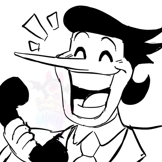 When feelin down
sketch yourself the big shot 