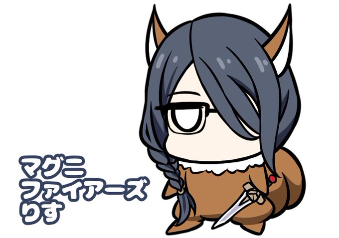 #今月描いた絵を晒そう

メガネりすその2!👓🐿 