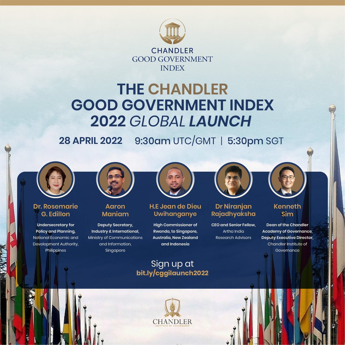 ChandlerGov's tweet photo. The 2022 Chandler Good Government Index (CGGI) will be launched on 28 April! The CGGI is the most comprehensive index on government capabilities and outcomes. Hear our 2022 findings and rankings, and how to rethink government resilience. Register now at https://t.co/cUgIwvHJMK https://t.co/hIbPUWh15h