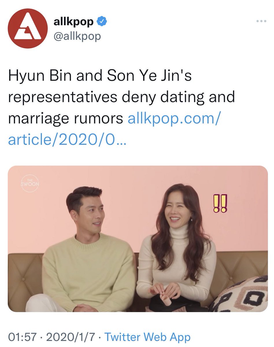 miaisfangirl's tweet photo. A friendly reminder that #SonYeJinโs only โpublicโ scandal is with her husband #HyunBin โค๏ธ #DestinyThings #TheBinJinWedding https://t.co/5aZMEu8tNa
