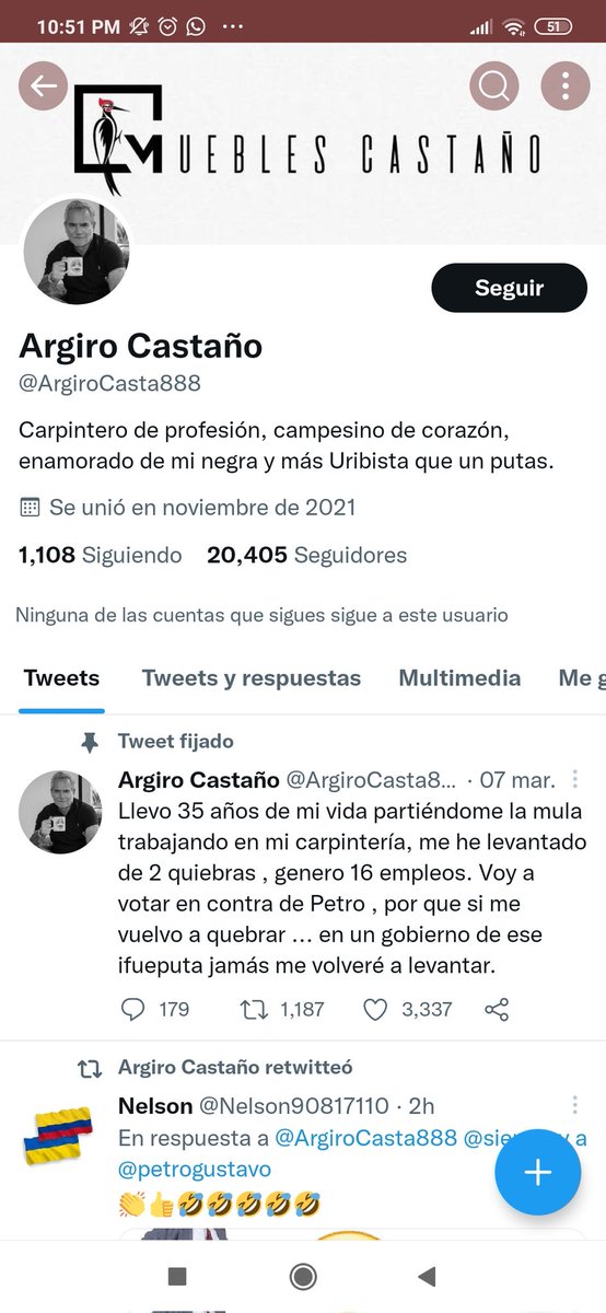 Laudvd01's tweet photo. @ArgiroCasta888 Más URIBISTA que un putas 🤣 pues con razooon https://t.co/gH20bFxgWM