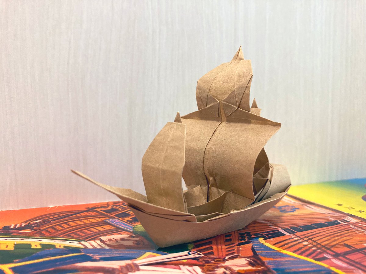 教祖ちゃん インスタで前折った桃谷さんのサンタ マリア号の写真アップしたら外国の方から比較的多く好評いただいてすごく嬉しい T Co 6jwhyu49yp Twitter