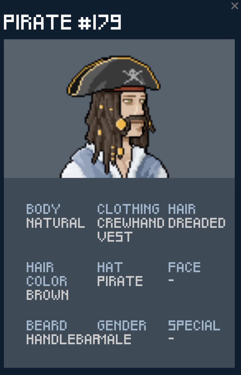 dovahkiinsg's tweet photo. !yarrr
Max minted @projSOS. Very satisfied with my on-chain NFTs ๐. !LFG
#ProjectSOS #onchainart #yarrr https://t.co/8mWsU38L1X