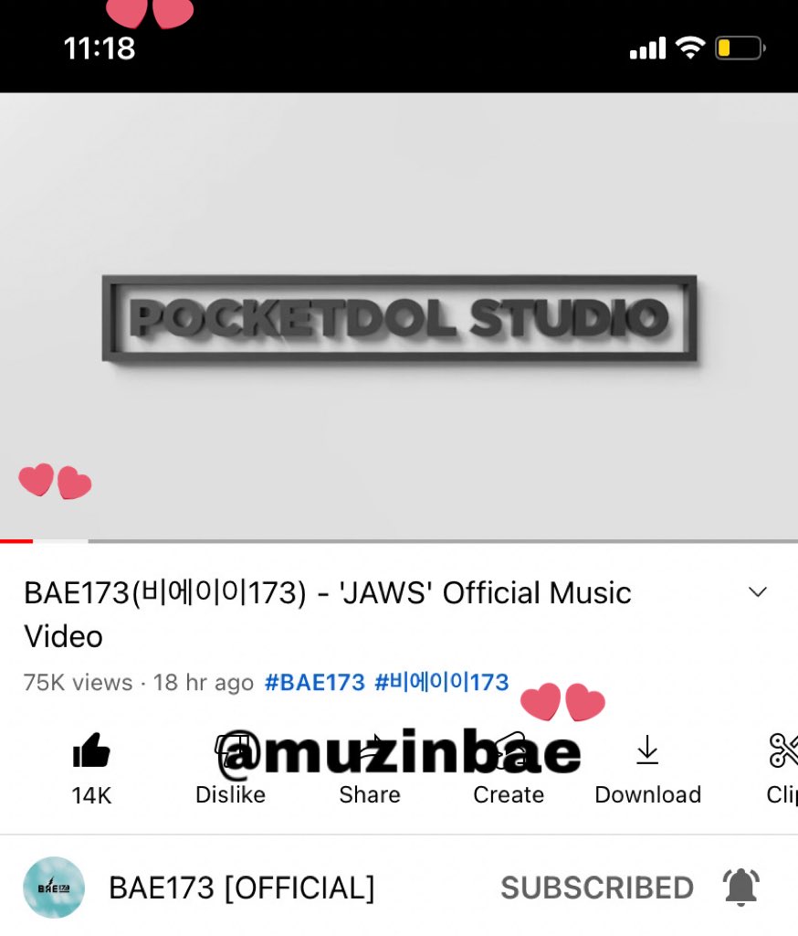 muzinbae's tweet photo. [SHOPEEPAY GIVEAWAY 💵]

✨ 2 lucky winners ( each RM50 ) 
✨ MALAYSIAN 🇲🇾
✨ For Else and Non Else🫶🏻

Rules:
✨Stream BAE173 Jaws mv on youtube
✨RT and 🫶🏻 this tweet
✨Reply proof (time stamps and watermark) and also with “semoga ayy dimurahkan rezeki” EHET
✨ends : TBA https://t.co/UtyfvEOEWk
