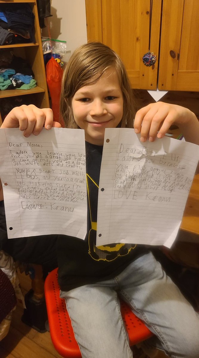 GottaBeCrazy2's tweet photo. #GISH2022 #BookBash #item90: Your imaginary friend loves sending mail. Help them write letters telling every person you know why they adore them, then deliver them for them.
#GISH #TeamGottaBeCrazy https://t.co/yN9Nc920WJ