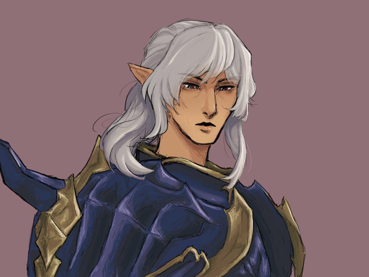 i only ever draw #Estinien anymore... #FFXIV