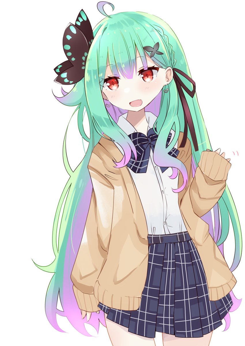 潤羽るしあ 「るしあちゃん好き…ありがとう #絵クロマンサー 」|しろがね🌱ことしもよろしくねのイラスト
