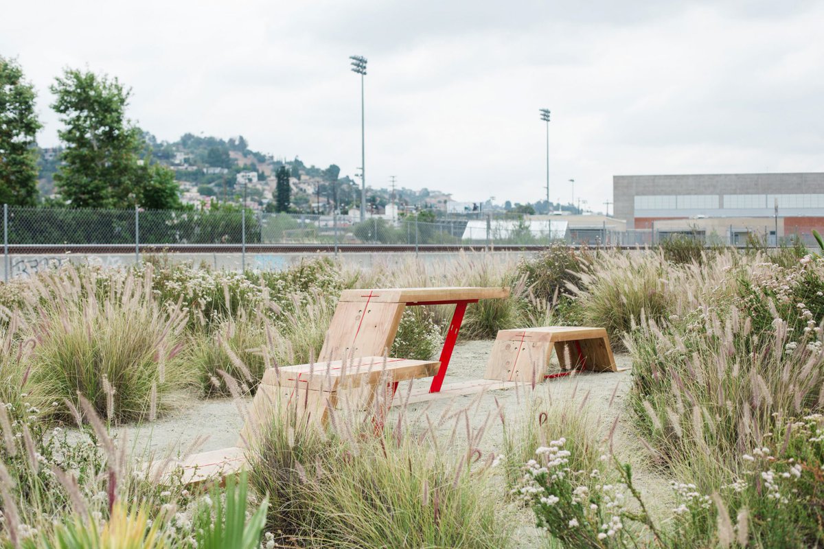 clockshopla's tweet photo. Throughout the spring of 2016, architecture students from @WoodburyU completed and built two projects for the Bowtie as part of the Agency for Civic Engagement, Spring Design Studio. #BowtieProject #LARiver https://t.co/q6YAofJgWz