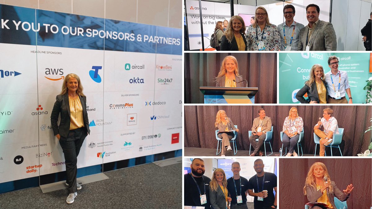 sme_tv_podcasts's tweet photo. What a fab day hanging out at the #smbdigital #tech conference. The theme of the conference was "Harnessing Technology To Increase Profitability"
@Telstra @aircall #hostopia @airwallex @asana @KnowBe4 @AngelaVIVO @kintone @smeassn https://t.co/ucmFzu8N6T