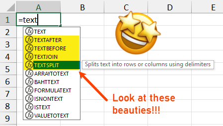r1c1's tweet photo. Look at these beauties in my Excel...

PS: You can get them by enabling the "insider beta" option in Office 365.  #Thaggedele https://t.co/vtbEcYEFiY