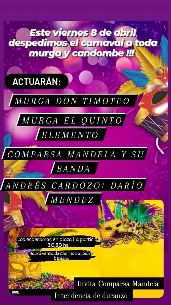 Acompañanos a cerrar con todo el año, arrimate y disfruta de esos tablados que se extrañan...