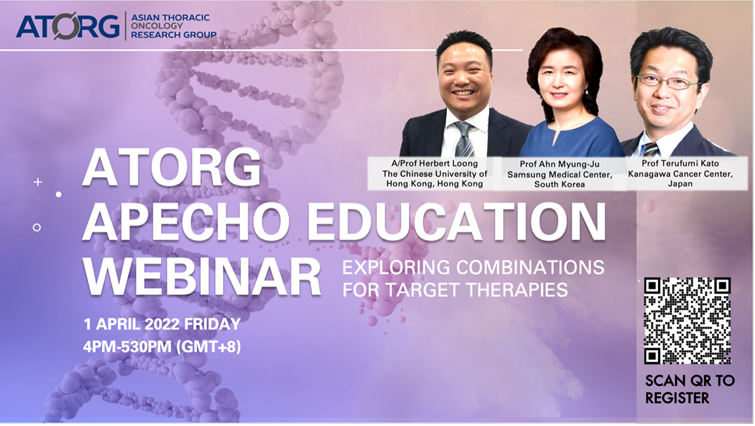 herbloong's tweet photo. Join us tomorrow (1 April) at 4:00pm HKT/SGT (5pm JPT/KST) at our #ATORG/#APECHO seminar as we discuss current #landscape and #futuredirections of #targetedtherapy #combinations in the management of #lungcancer. #LCSM @CUHKMedicine Free registration here: https://t.co/XGJAMXxFUS https://t.co/jG4V6rIuGv
