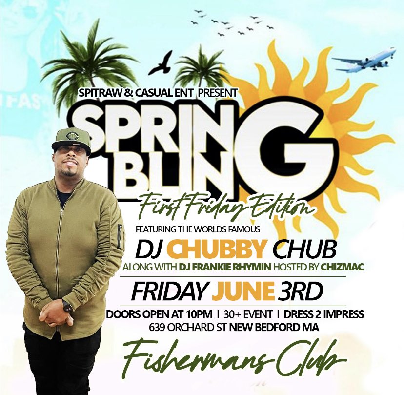 MRCARRION13's tweet photo. Mark Your Calendar FRIDAY June 3RD With @DJCHUBBYCHUB #SpringBling #FirstFriday #ThirtyPlus Hosted By @chizmac_ TIXS Go On Sale This FRIDAY https://t.co/5SMbOcgq0a