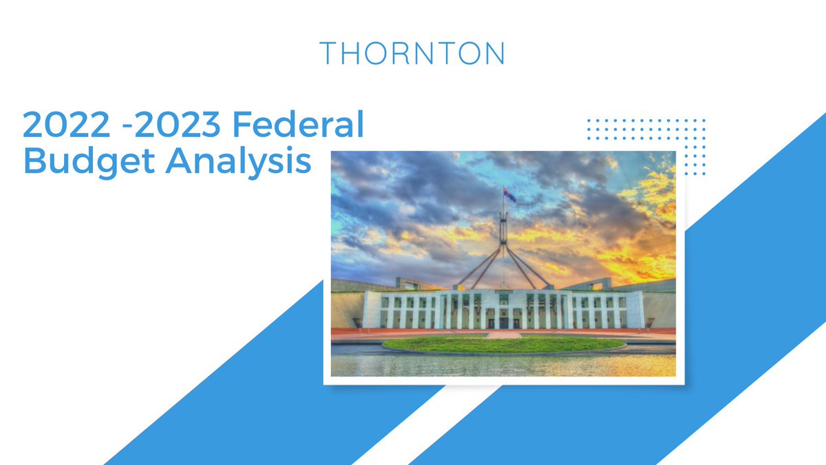 ThorntonGroupSA's tweet photo. ⭐️2022-2023 Federal Budget Summary⭐️

You can read the summary here: https://t.co/y97TJ7b3Wp

If you have any questions about any of the Budget measures, don’t hesitate to call us. https://t.co/aPbY37vkk9