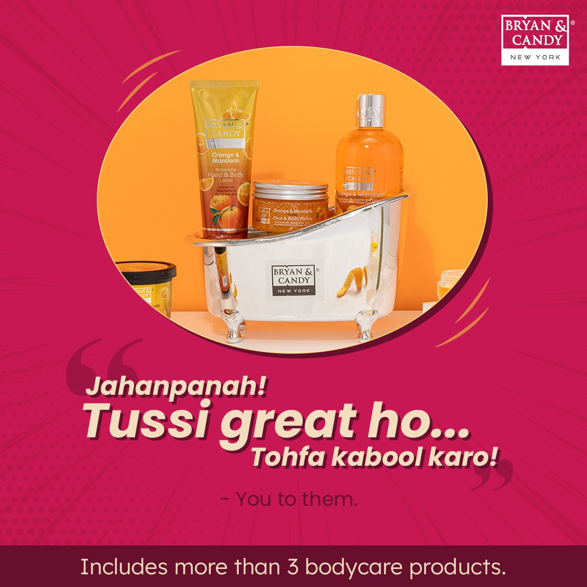 bryanandcandy's tweet photo. Movie dialogues and gifts can always express the feelings
inside in a simpler way.
- Shower Gel
- Body Lotion
- Body Polish
- Sugar Body Scrub
#3Idiots #BollywoodMemes #MovieDialogues #BathtubKit #GiftsForHer #BodycareMeme #DesiMeme #BryanAndCandy #LuxuryForEveryone https://t.co/2VUQhbIp2v