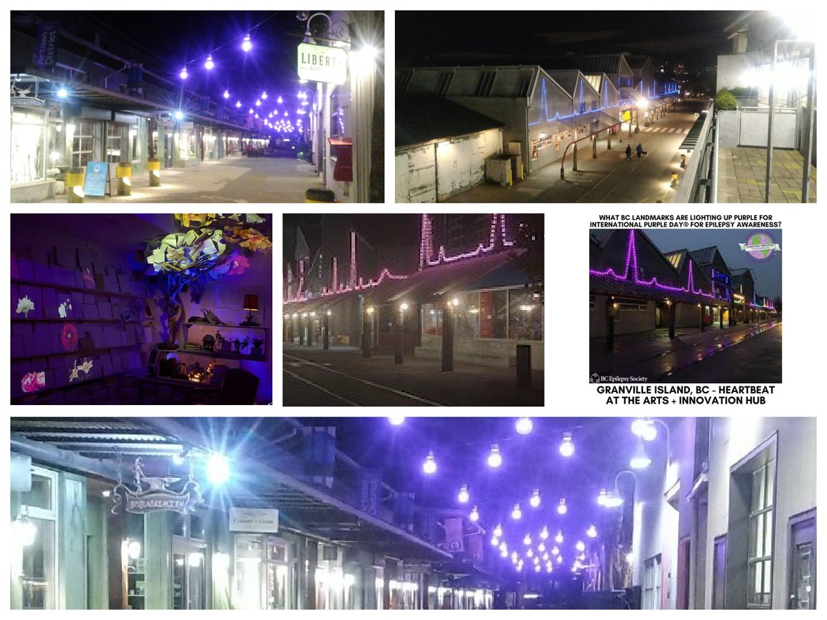 granville_isle's tweet photo. Granville Island is proud to be all lit up in purple in honour of  @BCEpilepsy #Nationalepilesymonth  #epilepsyawareness https://t.co/EBqRIN6CQN