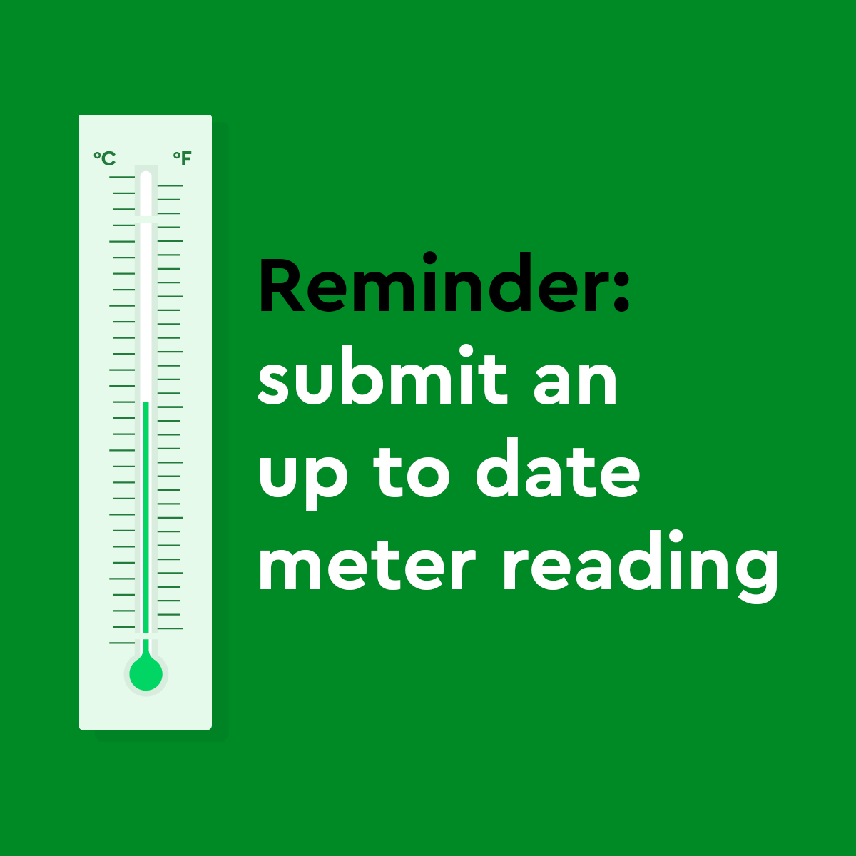 Today is your last chance to submit a meter reading to your gas and electricity suppliers before tomorrow's price rise.

Energy suppliers may experience higher than usual calls to their phone lines and visits to their websites, which may make it difficult to get through.